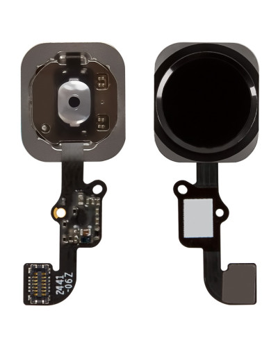 Шлейф Apple iPhone 6 / iPhone 6 Plus на кнопку HOME + Touch ID (Чорний) Original