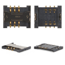Конектор SIM Samsung B2100/B3310/B3410/B510/B520/B5702/B7610/C3050/C3212/C3510/C5212/C6112/D780/D830