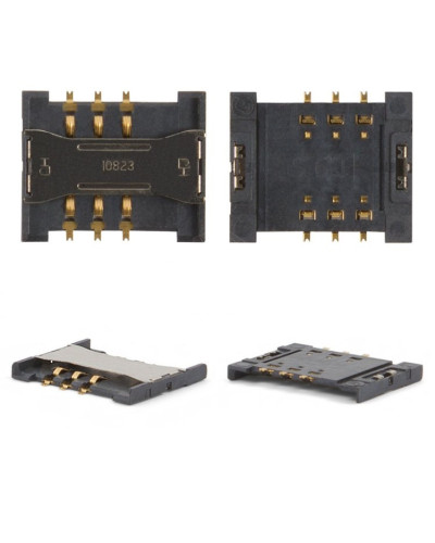 Конектор SIM Samsung B2100/B3310/B3410/B510/B520/B5702/B7610/C3050/C3212/C3510/C5212/C6112/D780/D830