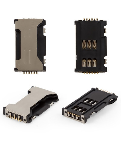 Конектор SIM Samsung S7562/C6712/i8262D/S7560 ( + MMC card)
