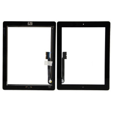 Сенсор Apple iPad 4 з кнопкою Home (Чорний) High Quality