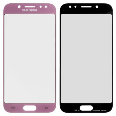 Скло дисплея Samsung J530 Galaxy J5 2017 (Рожеве)