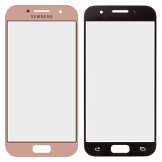 Скло дисплея Samsung A320 Galaxy A3 2017 (Рожево-золотисте)
