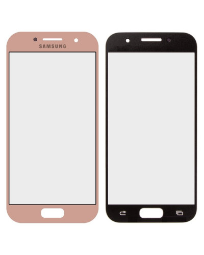 Скло дисплея Samsung A320 Galaxy A3 2017 (Рожево-золотисте)