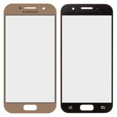 Скло дисплея Samsung A320 Galaxy A3 2017 (Золотисте)