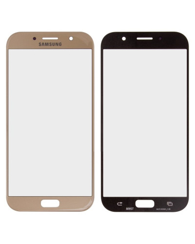 Скло дисплея Samsung A720 Galaxy A7 2017 (Золотисте)