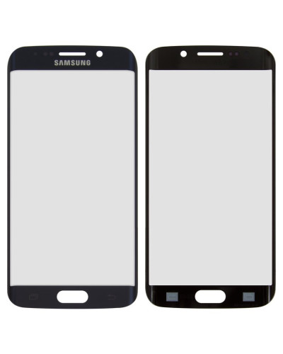 Скло дисплея Samsung G925 Galaxy S6 Edge (Синє) Original