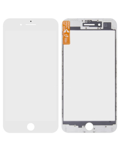Скло дисплея Apple iPhone 7 Plus в рамці з OCA (Біле) G+OCA Pro