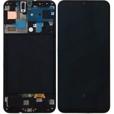 Дисплей Samsung A505 Galaxy A50 2019 з сенсором в рамці (Чорний) Original Assembled