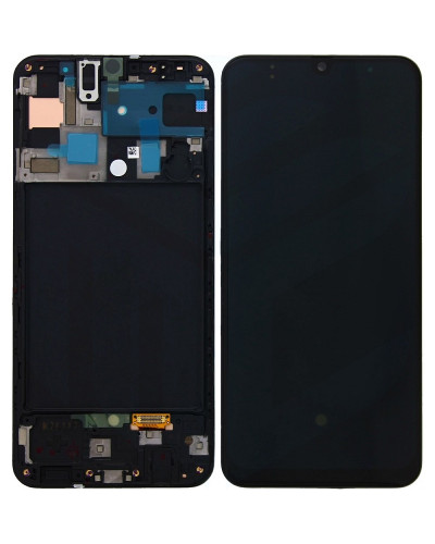 Дисплей Samsung A505 Galaxy A50 2019 з сенсором в рамці (Чорний) Service Original