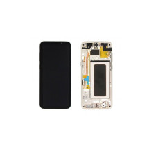 Дисплей Samsung G955 Galaxy S8 Plus з сенсором в рамці (Золотий) Service Original