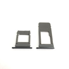 Тримач Sim-карти Samsung A530 Galaxy A8 2018 / A730 Galaxy A8+ 2018 (Чорний) One Sim
