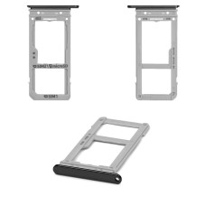 Тримач Sim-карти Samsung G950 Galaxy S8 / G955 Galaxy S8+ (Чорний) Dual Sim