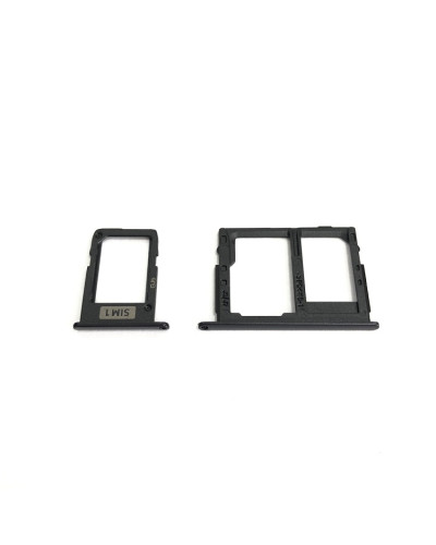 Тримач Sim-карти Samsung J330 Galaxy J3 2017 / J530 Galaxy J5 2017 / J730 Galaxy J7 2017 (Чорний) Dual Sim