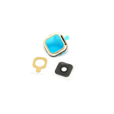 Скло камери Samsung A500 Galaxy A5 в рамці (Золотисте)