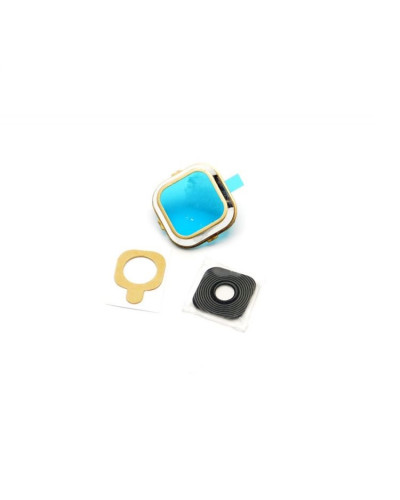 Скло камери Samsung A500 Galaxy A5 в рамці (Золотисте)