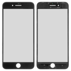 Скло дисплея Apple iPhone 8 Plus в рамці з OCA (Чорне) G+OCA Pro