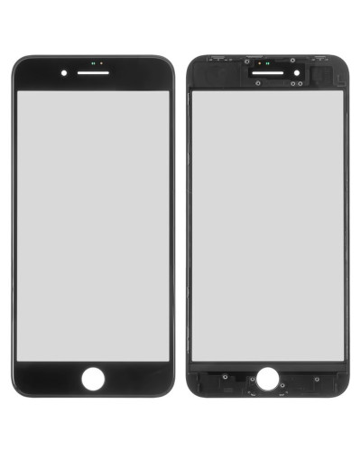 Скло дисплея Apple iPhone 8 Plus в рамці з OCA (Чорне) G+OCA Pro