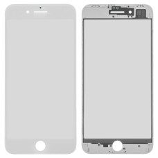 Скло дисплея Apple iPhone 8 Plus в рамці з OCA (Біле) G+OCA Pro