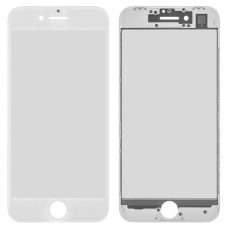 Скло дисплея Apple iPhone 8 в рамці з OCA (Біле) G+Oca Pro