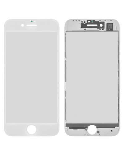 Скло дисплея Apple iPhone 8 в рамці з OCA (Біле) G+Oca Pro