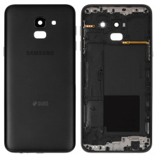 Задня кришка Samsung J600 Galaxy J6 2018 з склом камери (Чорна) Original