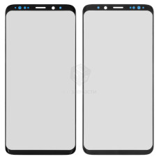 Скло дисплея Samsung G965 Galaxy S9 Plus + OCA (Чорне) Original