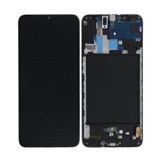 Дисплей Samsung A705 Galaxy A70 2019 з сенсором в рамці (Чорний) Service Original