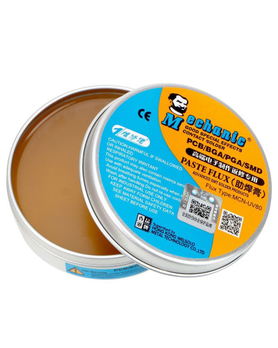 Флюс-паста Mechanic UV80 Halogen-free / 60грамм