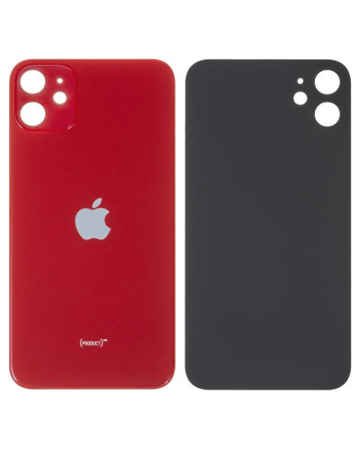 Задня кришка Apple iPhone 11 (Red) Більший виріз / Original