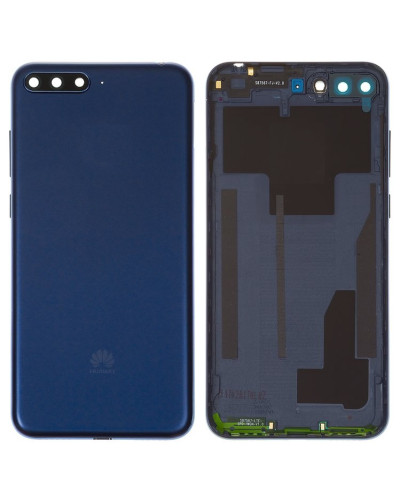 Задня кришка Huawei Y6 Prime 2018 з склом камери (Синя) Original