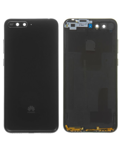 Задня кришка Huawei Y6 2018 з склом камери (Синя)
