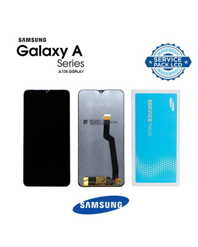 Дисплей Samsung A105 Galaxy A10 / M105 Galaxy M10 з сенсором (Чорний) Original Pack