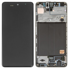 Дисплей Samsung A515 Galaxy A51 2020 з сенсором в рамці (Чорний) Service Original