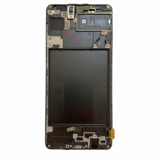 Дисплей Samsung A715 Galaxy A71 2020 з сенсором в рамці (Чорний) Service Original