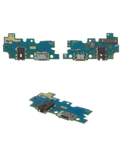 Плата зарядки Samsung A307 Galaxy A30s з компонентами / ORIGINAL
