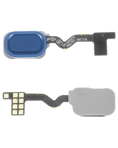 Шлейф Samsung J600 Galaxy J6 2018 / A605 Galaxy A6+ 2018 на відбиток пальця (Синій) Original