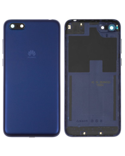 Задня кришка Huawei Y5 2018 з склом камери (Синя) Original