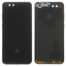 Задня кришка Huawei Y6 Prime 2018 з склом камери (Чорна) Original