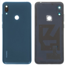 Задня кришка Huawei Y6 2019 з склом камери (Синя) Original