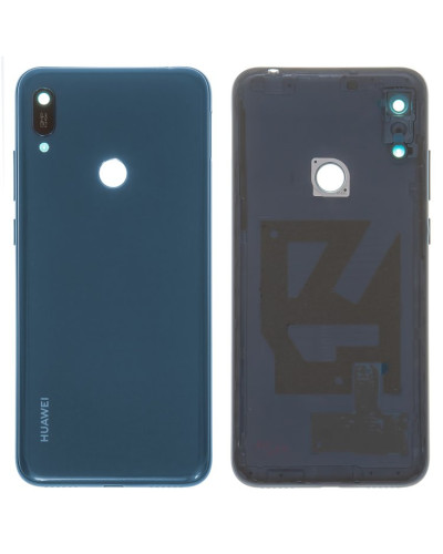 Задня кришка Huawei Y6 2019 з склом камери (Синя) Original