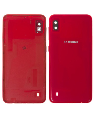 Задня кришка Samsung A105 Galaxy A10 з склом камери (Червона) Original