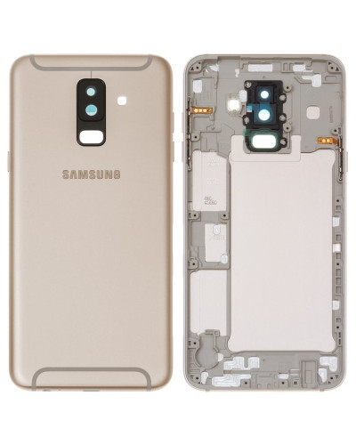 Задня кришка Samsung A605 Galaxy A6 Plus 2018 з склом камери (Золотиста) Original