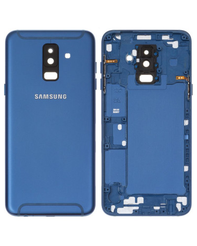 Задня кришка Samsung A605 Galaxy A6 Plus 2018 з склом камери (Синя) Original