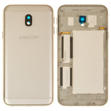 Задня кришка Samsung J330 Galaxy J3 2017 з склом камери (Золотиста) Original