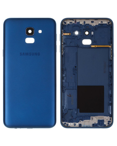 Задня кришка Samsung J600 Galaxy J6 2018 з склом камери (Синя) Original