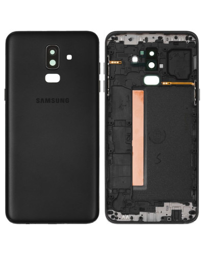 Задня кришка Samsung J810 Galaxy J8 2018 з склом камери (Чорна) Original