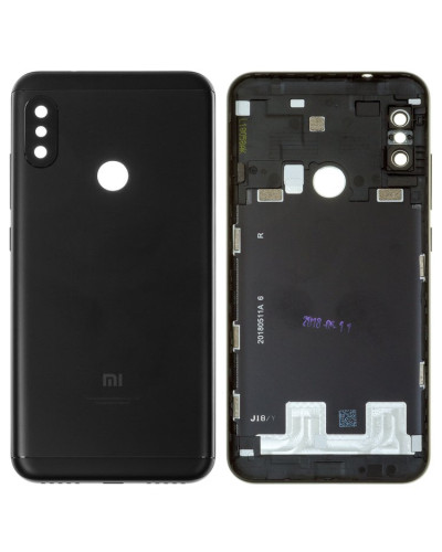 Задня кришка Xiaomi Mi A2 Lite / Redmi 6 Pro з склом камери (Чорна)