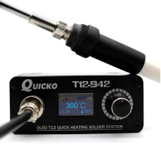 Паяльна станція Quicko T12-942 MINI OLED (жало T12-K + паяльник)