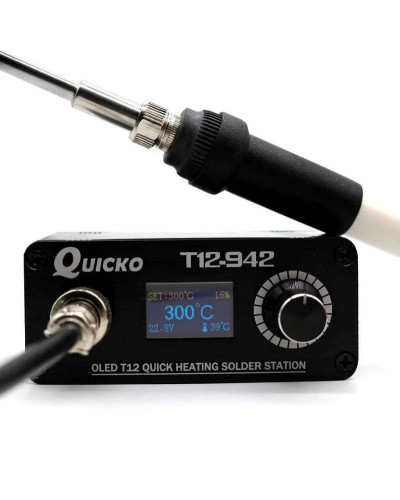 Паяльна станція Quicko T12-942 MINI OLED (жало T12-K + паяльник)